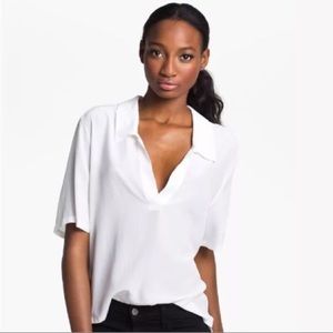 Equipment White Silk Blouse